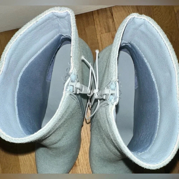 Womens Ankle Block Mid High Denim Boots - Sz 7.5 - NWOB - Picture 7 of 9